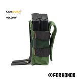PORTA CARREGADOR DE FUZIL SIMPLES COM ABA (7.62) - OLIVE GREEN