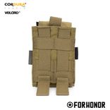 PORTA CARREGADOR DE FUZIL SIMPLES COM ABA (7.62) - COYOTE