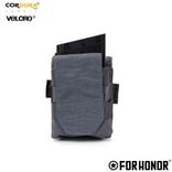 PORTA CARREGADOR DE FUZIL SIMPLES COM ABA (7.62) - CINZA BANDEIRANTE 