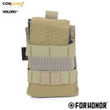 PORTA CARREGADOR DE FUZIL SIMPLES COM ABA (7.62) - DESERT