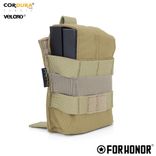 PORTA CARREGADOR DE FUZIL SIMPLES COM ABA (7.62) - DESERT