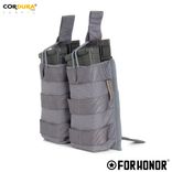 PORTA CARREGADOR FUZIL DUPLO  – CINZA BANDEIRANTE