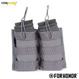 PORTA CARREGADOR FUZIL DUPLO  – CINZA BANDEIRANTE