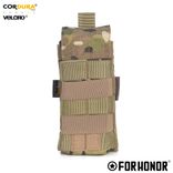 PORTA CARREGADOR DE FUZIL SIMPLES COM ABA (5.56) – CAMUFLADO MULTICAM