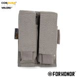PORTA CARREGADOR PISTOLA DUPLO – CINZA BRIGADA
