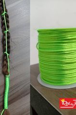 Cordão de cetim Verde neon (Carretel)