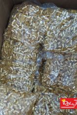 Anel dourado para tranças Box Braids (Pacote com 1000)