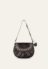 BOLSA GUSTA CROCO CAFÉ