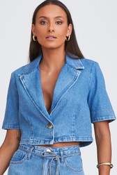 Blazer Jeans Cropped Sandra Marques