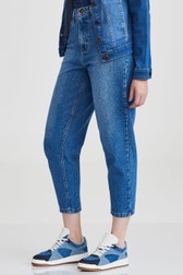 Calça Cenoura Jeans Alta Fabi Freitas