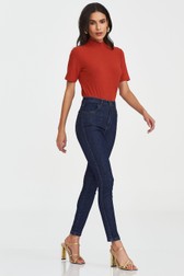 Calça Capri Jeans Alta Maria Rita