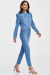 Calça Mom Jeans Slim Alta Frida Marques