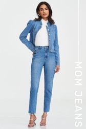 Calça Mom Jeans Slim Alta Frida Marques