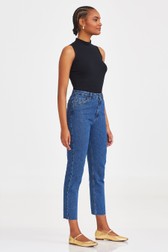 Calça Mom Slim Jeans Frida Conte