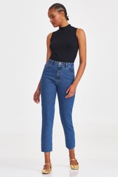 Calça Mom Slim Jeans Frida Conte