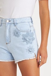 Short Jeans Reto Marilia Flores