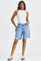 Bermuda Jeans Comprida Adele Santiago 