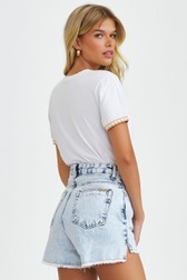 Short Alto Jeans Marilia Amorim