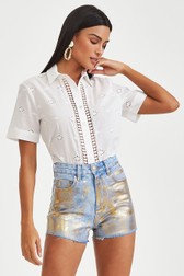 Short Jeans Alto Marilia Ouro