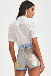 Short Jeans Alto Marilia Ouro