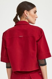 Camisa Cropped Sienna Rouge