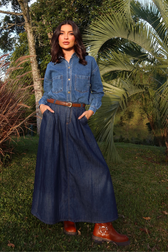 Saia Jeans Midi Aylin Baldaia