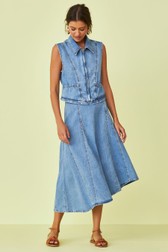 Saia Jeans Midi Jenny Dicke