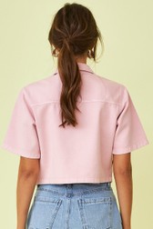 Camisa Cropped Diana Rose