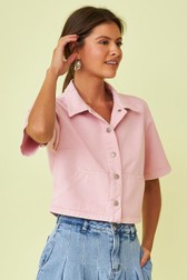 Camisa Cropped Diana Rose