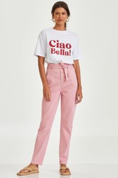 Calça Clochard Alta Diandra Rose