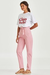 Calça Clochard Alta Diandra Rose