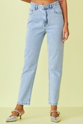 Calça Mom Jeans Flora Shine Love