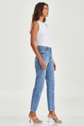 Calça Mom Jeans Flora Galvao