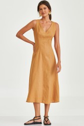 Vestido Longo Emiliana Bronze