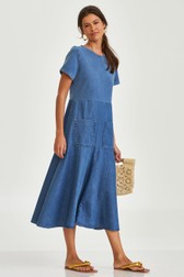 Vestido Jeans Midi Veronica Beltrin