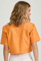 Camisa Cropped Diana Coral