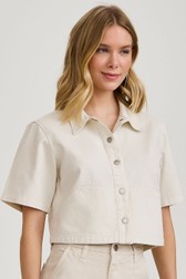 Camisa Cropped Diana Natural