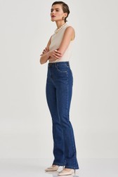 Calça Jeans Boot Cut Media Manu Brito