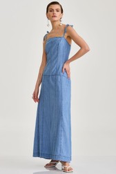 Vestido Longo Jeans Delphine Vione