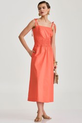 Vestido Midi Danubia Coral