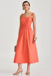 Vestido Midi Danubia Coral