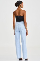 Calça Jeans Wide Leg Media Tuane Correa