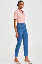 Calça Jeans Mom Alta Flora Lopes