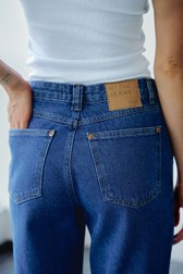 Calça Wide Leg Jeans Media Thay