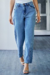 Calça Balloon Jeans Media Brooke