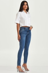 Calça Skinny Jeans Media Laura Rossi