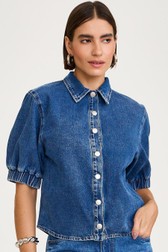 Camisa Jeans Cropped Daisy Moore