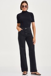 Calça Wide Leg Media Tuane Black