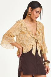Bata Cropped Leny Paisley
