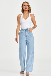 Calça Jeans Reta Jade Shine